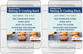 Ultra Cuisine Oven-Safe, Dishwasher-Safe 100% Stainless Steel Cooling and Baking Rack Set Heavy Duty Tight-Wire - 11.5 x 16.5-inch - Set of 2 - Half Sheet Pan Cooling Racks (Pack of 2) - size: 11.5" x 16.5" 4-Pack