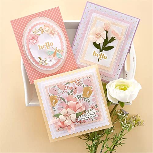 Mvchifay Cutting Dies Metal Stencils Scrapbooking Tool DIY Craft Carbon Steel Embossing Template for Paper Card Making (Oval-14.2x11.1cm) - color: Oval-14.2x11.1cm