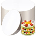 24 Pack 8 Inch Round Cake Boards,White Cardboard Cake Rounds 8 inch, Cake Circles & Cake Drums, Greaseproof Sturdy Disposable Cake Bottom Board for Cakes, Cupcakes, Pizza, Pies - size: 8 Inches