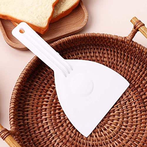 2PCS Plastic Dough Cutter,Bread Dough Trimming Scraper,Cake Pizza Spatula Cutter, Pizza Bread Bench with Handle Trimming Icing Baking Chopper