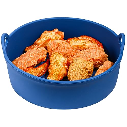 Webake Silicone Air Fryer Basket for Baking - size: 8 Inch