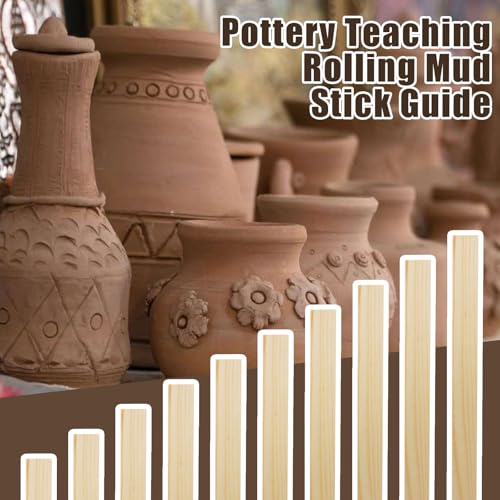 suiwotin 11pcs Wooden Pottery Teaching Kit