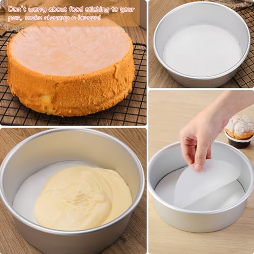 BYKITCHEN 220pcs 9 Inch Parchment Paper Rounds for Springform Pan, Cake Pan - size: 9 INCH