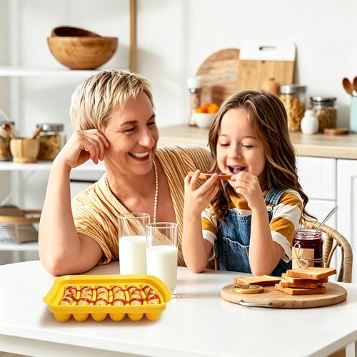 Silicone Baking Molds, Sausage-Shaped - color: Yellow