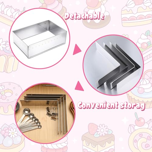 Rectangular Mousse Cake Mold, Stainless Steel Heavy Duty