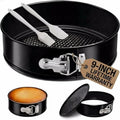 9 Inch Springform Pan with Removable Bottom，4mm thickness - size: 9inch