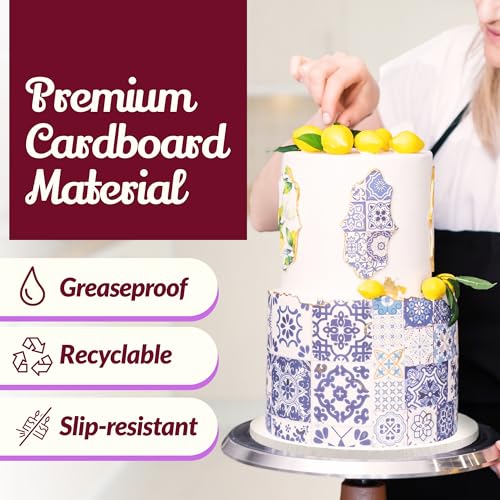 Reli. 12 Inch Cake Drums (7 Pack) | Greaseproof Boards, Cake Boards