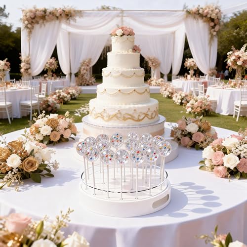 2-Pack Cake Pop Stand, 22-Hole Lollipop Display Holder