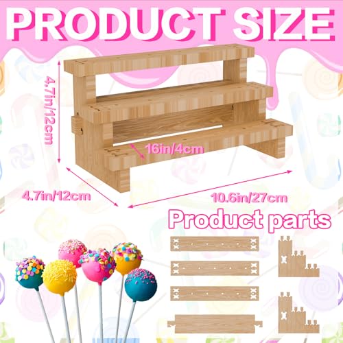 2 Set Upgraded Cake Pop Stand, Lollipop Cakesicle Cake Pop Holder Stand Display Holder Supplies (Cake Pop Stand) - color: Cake Pop Stand