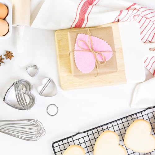 5Pcs Heart Shaped Cookie Cutters with Ergonomic Handles - style: Heart-shaped