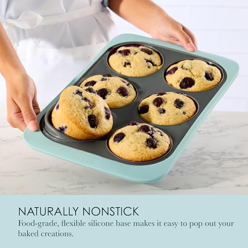 Chicago Metallic Silicone Muffin Pan - 8.6 Inch - style: 6 Cup Muffin Pan