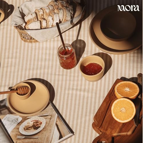 Mora Micro Ramekins Set of 4, 6oz Ceramic Pottery Baking Dishes - Microwave, Oven and Dishwasher Safe - Merrigold - color: Merrigold, size: Micro