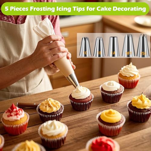 Suuker Large Piping Tips & Russian Tips Set