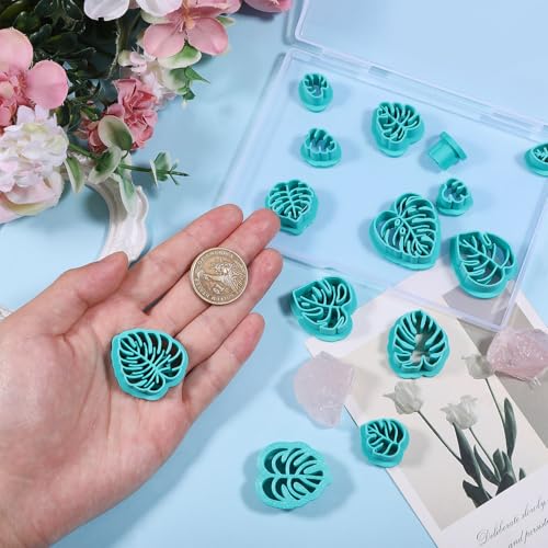 ORIGACH 14 Pcs Monstera Leaves Clay Cutters Set - style: Monstera Leaves