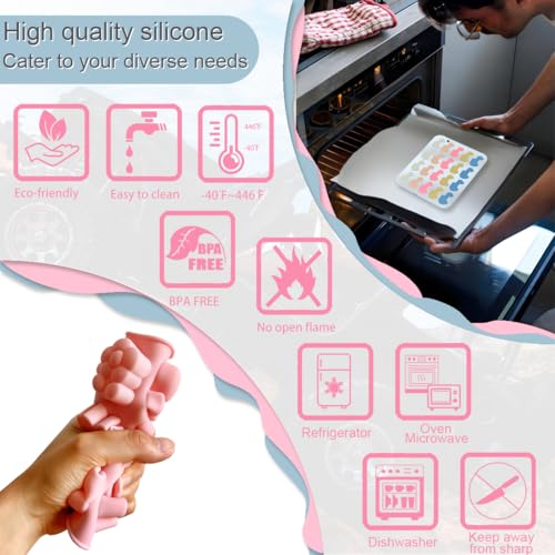 2 Pack Mini Off Road Vehicle Silicone Molds, 20 Cavity 3D Small All Terrain Car Tray DIY Baking Decorating Tools for Chocolate Fondant Candy Dessert Gummy Soap Resin Clay