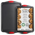 Eatex Baking Sheet Set, 2 Piece Baking Pans Set, Cookie Sheets for Baking - size: Small & Medium
