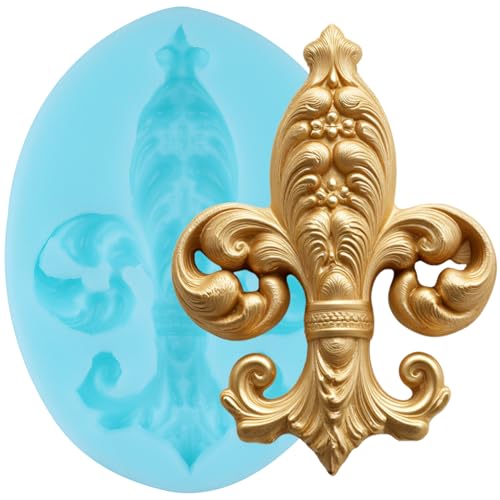 Baroque Fondant Molds European Relief Scroll Silicone Molds - color: Style J