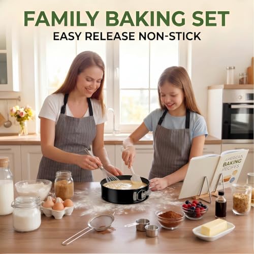 6 Inch Springform Pan with Removable Bottom，4mm thickness - size: 6inch