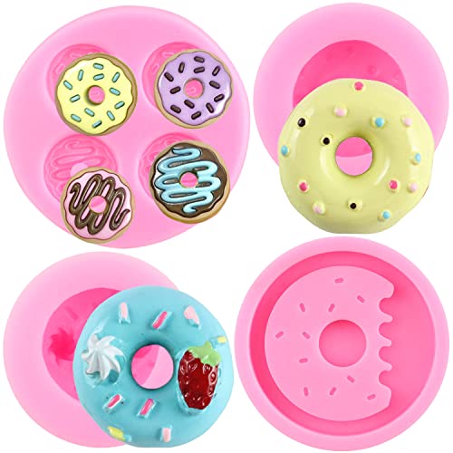 ZiXiang Donut Silicone Mold Doughnut Fondant Molds Set Of 4 - color: Style E