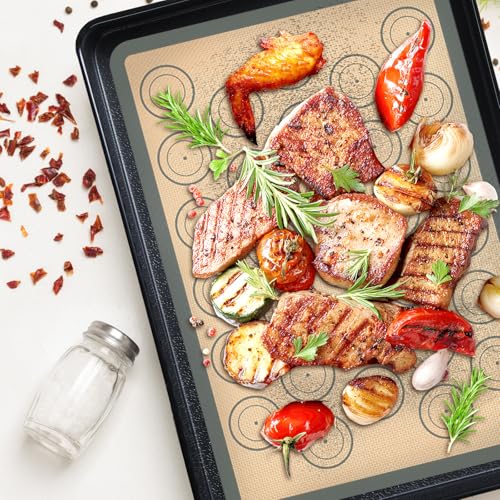 Silicone Baking Mat Set of 6, Oven Baking Sheets - size: set of 6