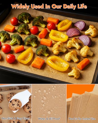 YQL 9x13 Inch Parchment Paper Sheets, 150PCS Disposable Air Fryer Liners - size: 9x13 Inch