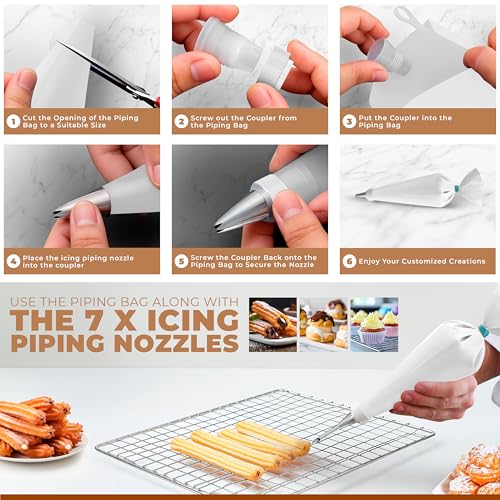 Churro Maker Machine & Spritz Cookie Press Gun Kit – 304 Stainless Steel