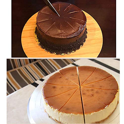 Round Slice & Pie Slicer, Cake Divider, Cheesecake Cutter, Double Sided Portion Marker, 14 or 16 Slices - Works for Cakes Up To 16-Inches Diameter - size: 3.9"