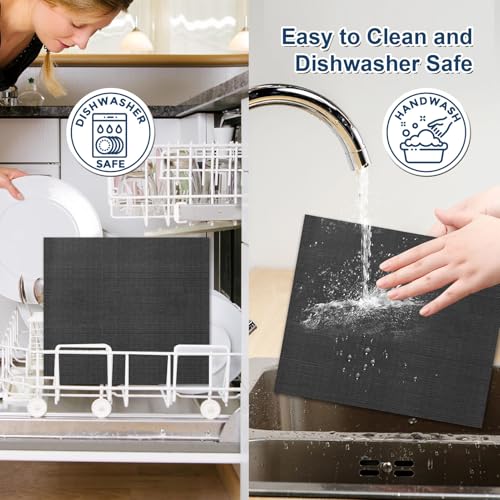GCQ Oven Liners for Ninja DT201 DT251 Foodi 10-in-1 Smart XL Air Fry Oven, 10.83"x12.4" Oven Liner for Bottom of Oven Non-Stick Heat-Resistant Reusable Mats, 4 Pack