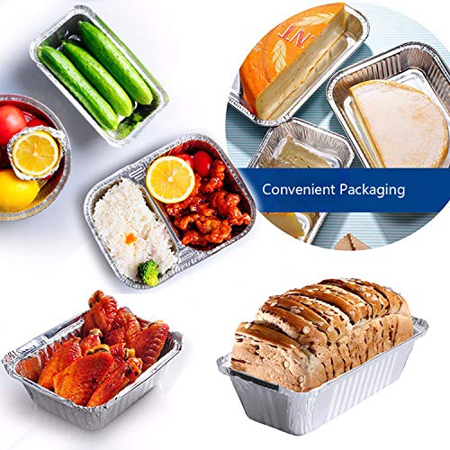 Waytiffer Loaf Pans [25 Pack] 2Lb Heavy Duty Disposable Aluminum Foil Premium Bread Tins Standard Size - 8.5" X 4.5" X 2.5" Perfect for Homemade Cakes & Breads - size: 25 PACK