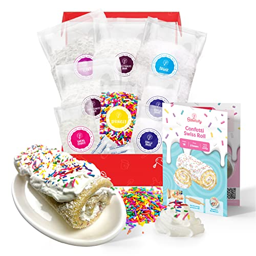 Baketivity Confetti Swiss Roll Kids Baking Kit with PreMeasured Ingredients - color: Confetti Swiss Roll