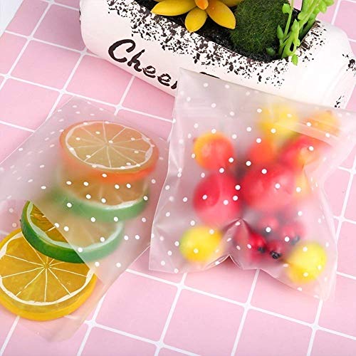 Self Adhesive Cookie Cellophane Treat Bags with Seal 5.5x5.5 Inches, 4 Mils Self Sealing Resealable Individual Plastic Packaging Bags with Thank You Labels for Gift Giving Party Favor Candy 100 Pcs - size: 5.5 x 5.5 Inches