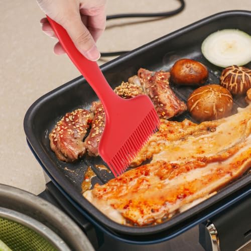 ibasenice Silicone Basting Brush Oil Brush for Baking Bbq Red - color: Red