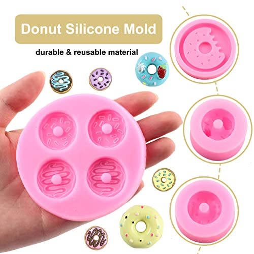 ZiXiang Donut Silicone Mold Doughnut Fondant Molds Set Of 4 - color: Style E