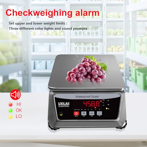 UXILAII Professional Waterproof Scale Stainless Steel Scale 110V 6kg 0.1g - size: 6kg0.1g