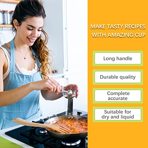 2PCS 1/2Tbsp(7.5ml, 1/4oz) Measuring Spoon, Stainless Steel Measure Scoop - size: 1/2tbsp