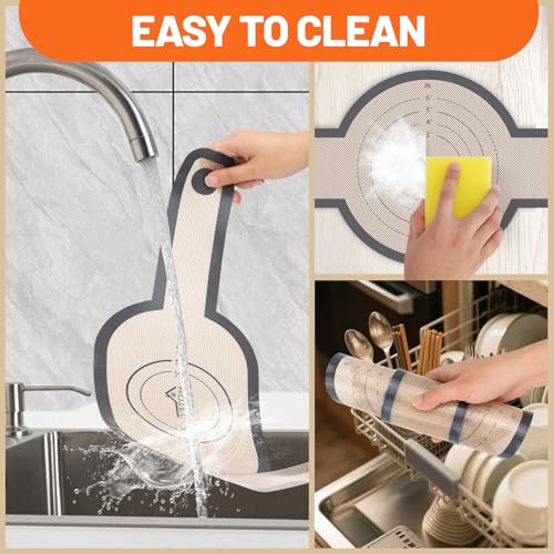 HOTEC 2 Pcs Silicone Bread Sling for Dutch Oven, 0.7MM Thickened Heat Resistant to 500°F Non-Stick Baking Mat with Long Handle Easy to Transfer Sourdough Bread, Dutch Oven Liners Baking Supplies - color: 2pcs: Grey