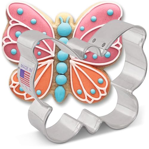 Ann Clark Small Butterfly/Moth Cookie Cutter, 3" Made in USA - style: 3" Butterfly