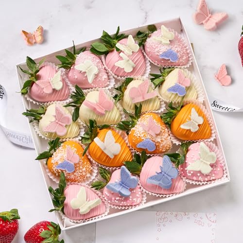 JOERSH Mini Butterfly Silicone Fondant Mold, 3Pcs - style: Butterfly