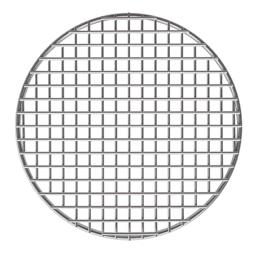 Cooking Rack Round Stainless Steel Dia 8.25" Heavyweight Cross Wire Steaming Cooling Barbecue Rack/Carbon Baking Net/Grill/Pan Grate (210mm/8.25") - size: Dia 8.25"