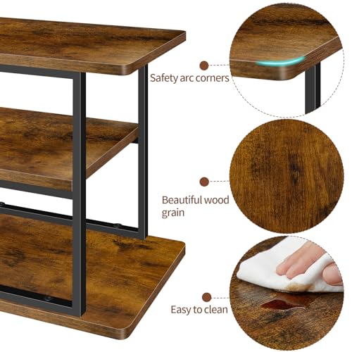 3 Tier Rustic Wood Cupcake Stand, Rectangular Dessert Table Display Tower - size: 1 Pack - 3 Tier Rectangle