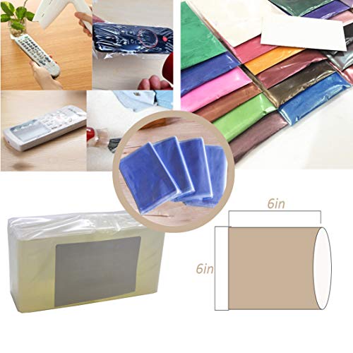 Voulosimi Cake Moulds - Making Cutting Mold with Wavy Cutter & Straight Slicer and 100 Pcs 6 x 6 inch Shrink Wrap Bags - color: Steel Straight Scraper/Cutting Mold Kit