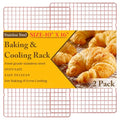 2 PCS Cooling Racks for Cooking and Baking, 10" x 16", Rose Gold - color: Rose Gold, size: 10‘’x16‘’-2PC