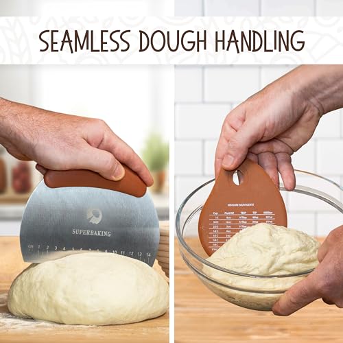 Superbaking Sourdough Banneton Bread Proofing Basket, 9" Round & 10" Oval