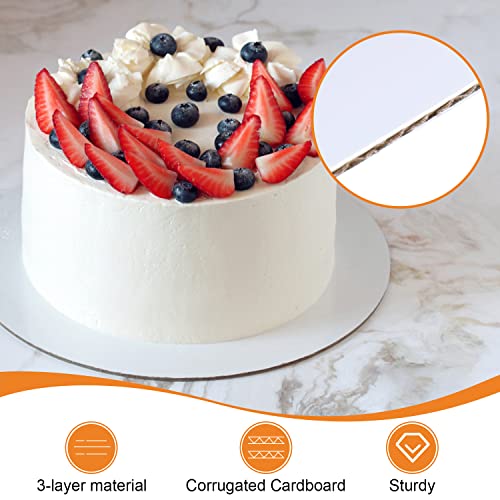 ZENOWICK 25-Packs Cake Boards 10 inch Round, White Cake Board Rounds - color: 25P, size: 10IN