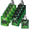 Sweetude 30 Pcs Video Game Gift Bag with Handle Game Party, Green - style: Green