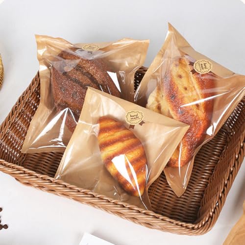Cookie Sleeves Paper 8.2 x 9.5 Inch for Business Home, 100Pack - size: 8.2x9.5 Inch