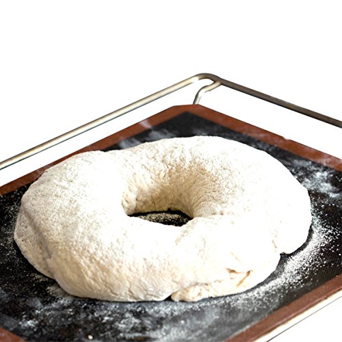 Bluedrop Eclair Baking Sheets Perforated Silicone Bread Mat Non Stick Oven Liner For USA Full Pan Size Steaming Mesh - size: 24.4"L x 16.5"W