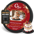 Cakebon Cake Boards 12" Black Round Cake Drums 1/2" Wrapped Edge 1Pack - color: Black, size: 12 Inch