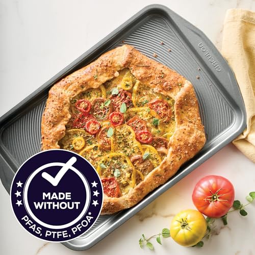 Circulon Total Bakeware Nonstick Cookie Baking Sheet, 10" x 15", Dark Gray - size: 10" x 15"