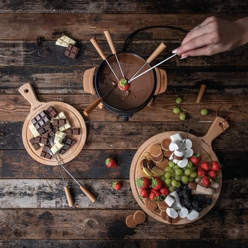 BOSKA Electric Fondue Set Party - 2.4 Quart, Adjustable Temperature Control - style: Party